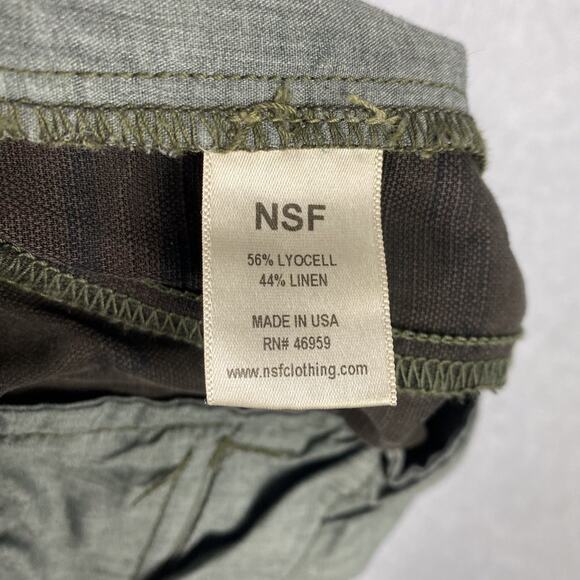 NSF Clothing Womens P/XS Camo Linen Blend High Rise Jogger Pant - Picture 8 of 8